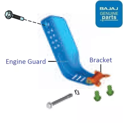 Pulsar 150 2025 bs6 engine guard