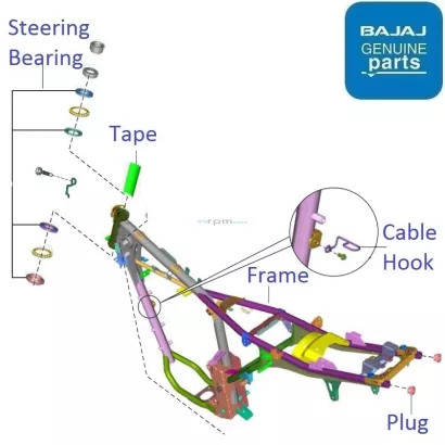 Bajaj CT100 BS6 2020 21 Chassis