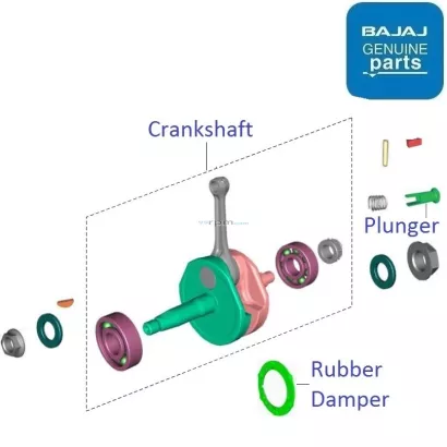 Bajaj CT100 BS6 2020 21 Crankshaft
