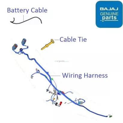 Bajaj ct 100 sale wiring kit price