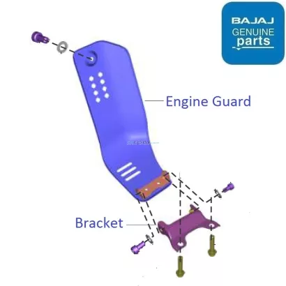 Pulsar 150 belly pan clearance engine guard