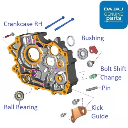 Pulsar 220 crankcase sale price