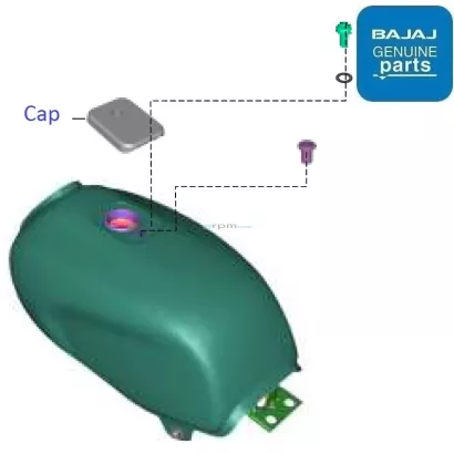 Bajaj CT110 BS4 2019 20 Fuel Tank Cap