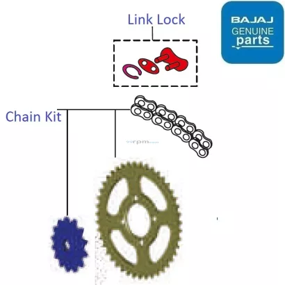 Bajaj chain sprocket price sales