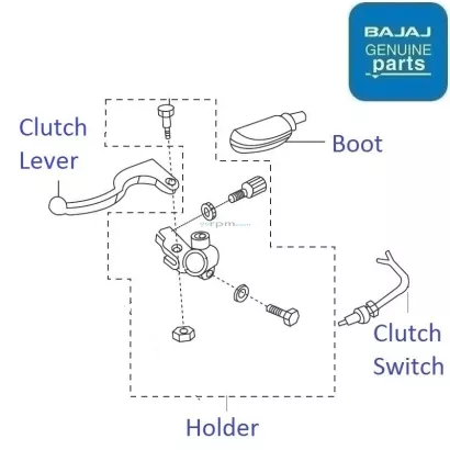 Bajaj Discover 100 4G 2012 2015 Clutch Lever