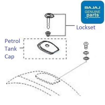 bajaj discover tank cover
