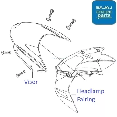 Bajaj discover 100 headlight visor price cheap