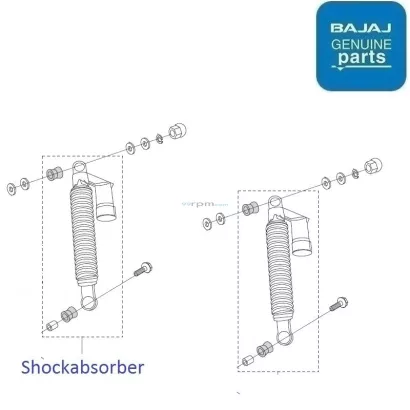 Bajaj discover 100 rear shock absorber price 2025
