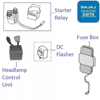 Bajaj discover 100 starter relay price store