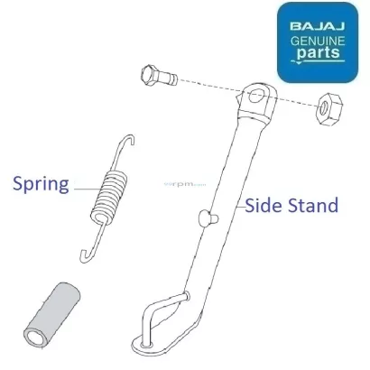 Bajaj discover 100 side stand hot sale price