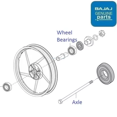 Bajaj discover 100 alloy best sale wheels price