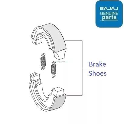 Bajaj discover 100cc best sale brake shoe price