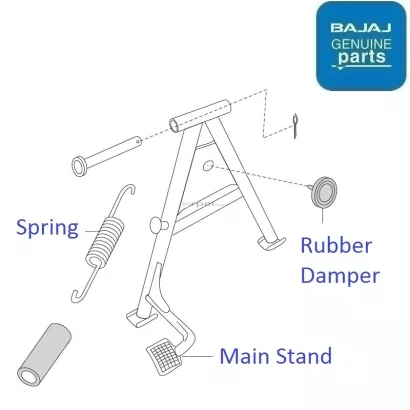 Bajaj discover 2025 100t center stand