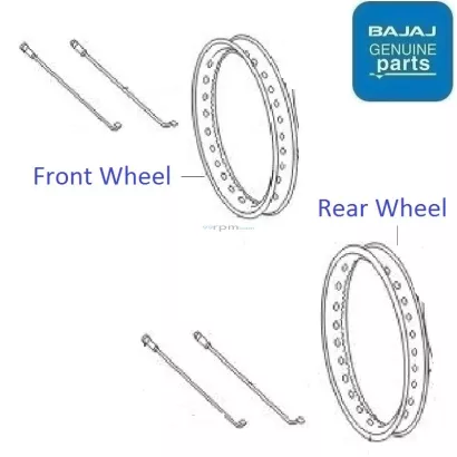 bajaj ct 100 spoke wheel price