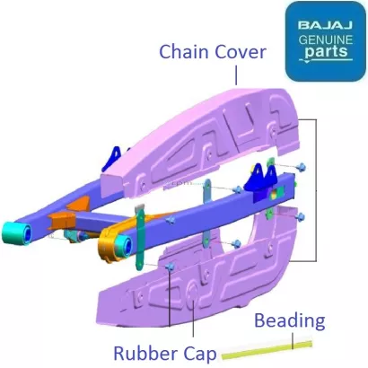 Chain cover discover 100cc sales