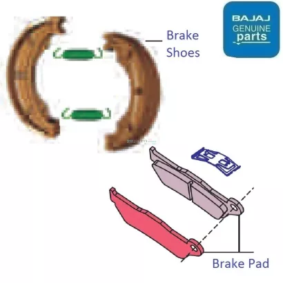 Bajaj discover 100 new arrivals brake shoe price