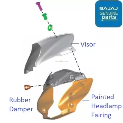 Bajaj discover 100m deals headlight visor price