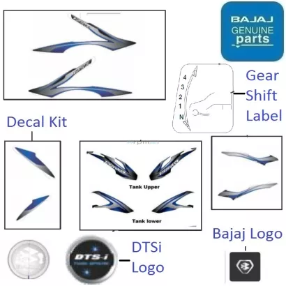 Bajaj discover store 100 stickers