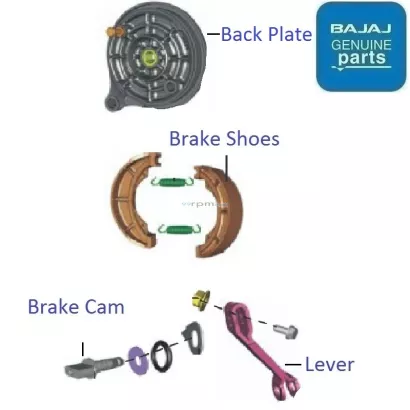 Bajaj discover brake shoe price sales