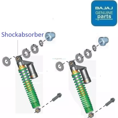 Bajaj discover 100 deals back shocker price