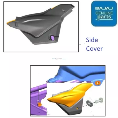 Bajaj discover 100cc best sale side panel price