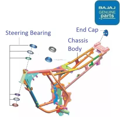 Bajaj discover store 100 chassis price