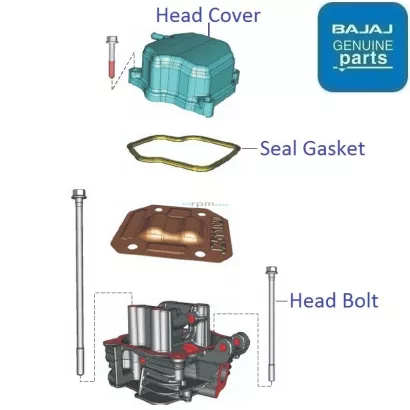 Bajaj discover sales 100cc head price