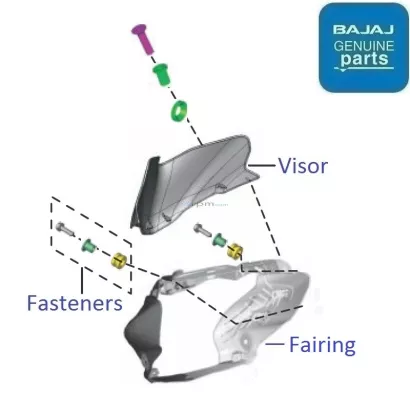 Bajaj discover 100t headlight visor price sales