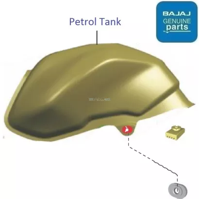 Bajaj discover 100t hotsell petrol tank price