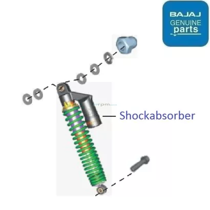 Bajaj discover 100 rear shock absorber price 2025