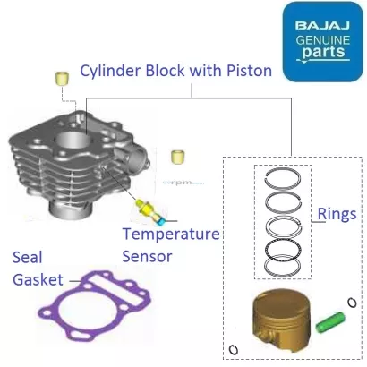 Bajaj Discover 110 BS4 2018 20 Cylinder Block