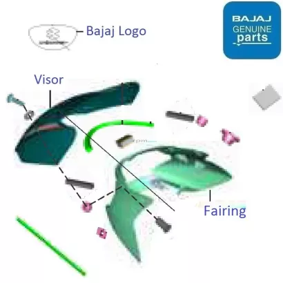 Bajaj discover 110 headlight visor price new arrivals