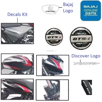 Bajaj Discover 100 Body Sticker 2024 www.alhudapk