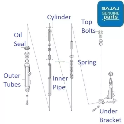 Bajaj discover 135 on sale front fork price