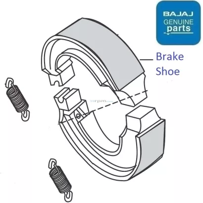 Bajaj discover 125 shop brake shoe price