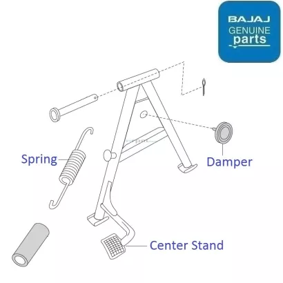 Bajaj Discover 125 Reintroduced 2015 2017 Center Stand