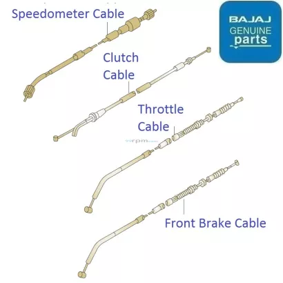 Bajaj Discover 125 Reintroduced 2015 2017 Control Cables