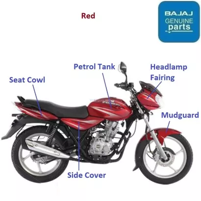 Bajaj Discover 125 Reintroduced 2015 2017 Red Colour Painted