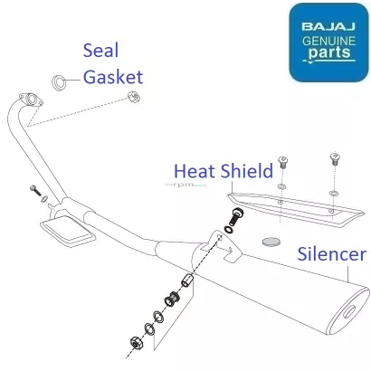 Bajaj sales discover silencer