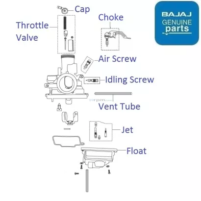 bajaj discover 125 dtsi carburetor price