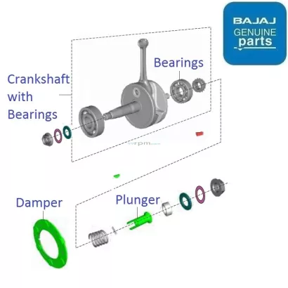 Bajaj discover best sale 125 crankshaft price