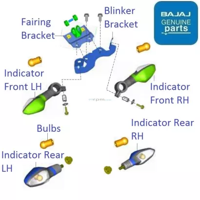 Bajaj discover 125 st indicator on sale
