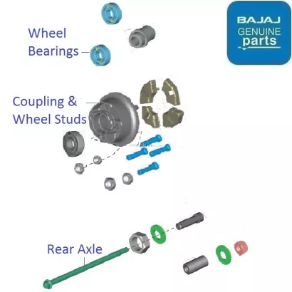 Bajaj discover rear online wheel bearing