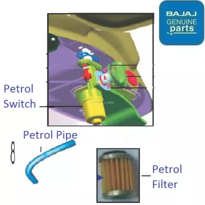 Bajaj discover 125 st fuel tank price clearance