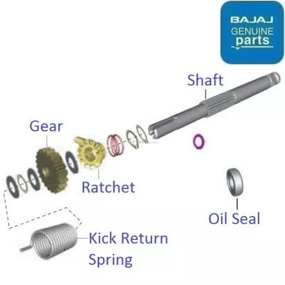 Bajaj discover 125 gear shaft sale price