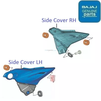 Bajaj discover 125 side best sale panel price