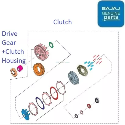 Bajaj discover 100t discount clutch plate price