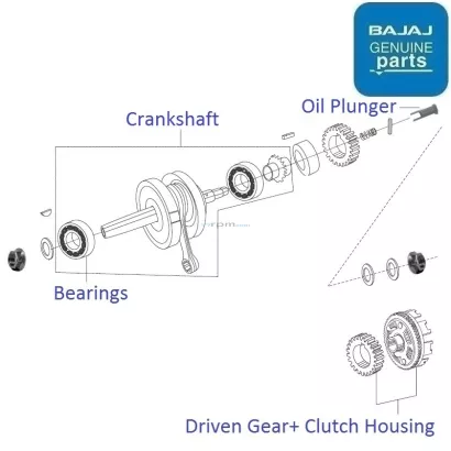 Discover 150 2010 2013 Crankshaft