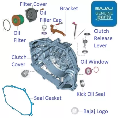 Discover 150F 2014 2016 Clutch Cover