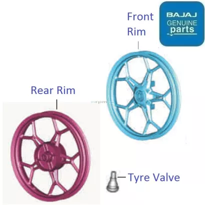 Bajaj discover 150 clearance alloy wheels price
